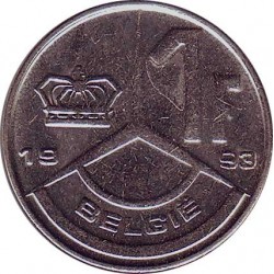 Бельгия 1 франк 1993 (BELGIE)