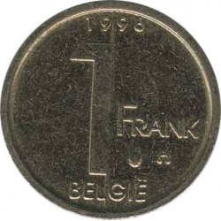 Бельгия 1 франк 1996 (BELGIE)