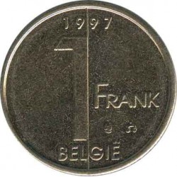 Бельгия 1 франк 1997 (BELGIE)
